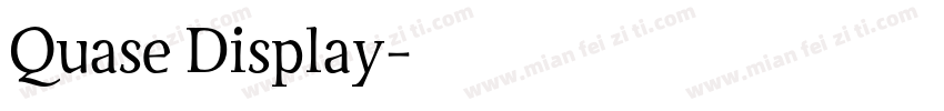 Quase Display字体转换